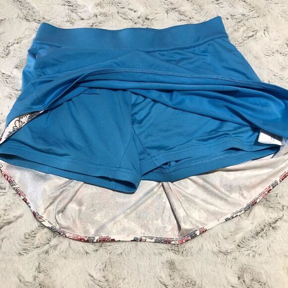 Adidas Clima Cool turquoise blue skort size 4 - Picture 6 of 9